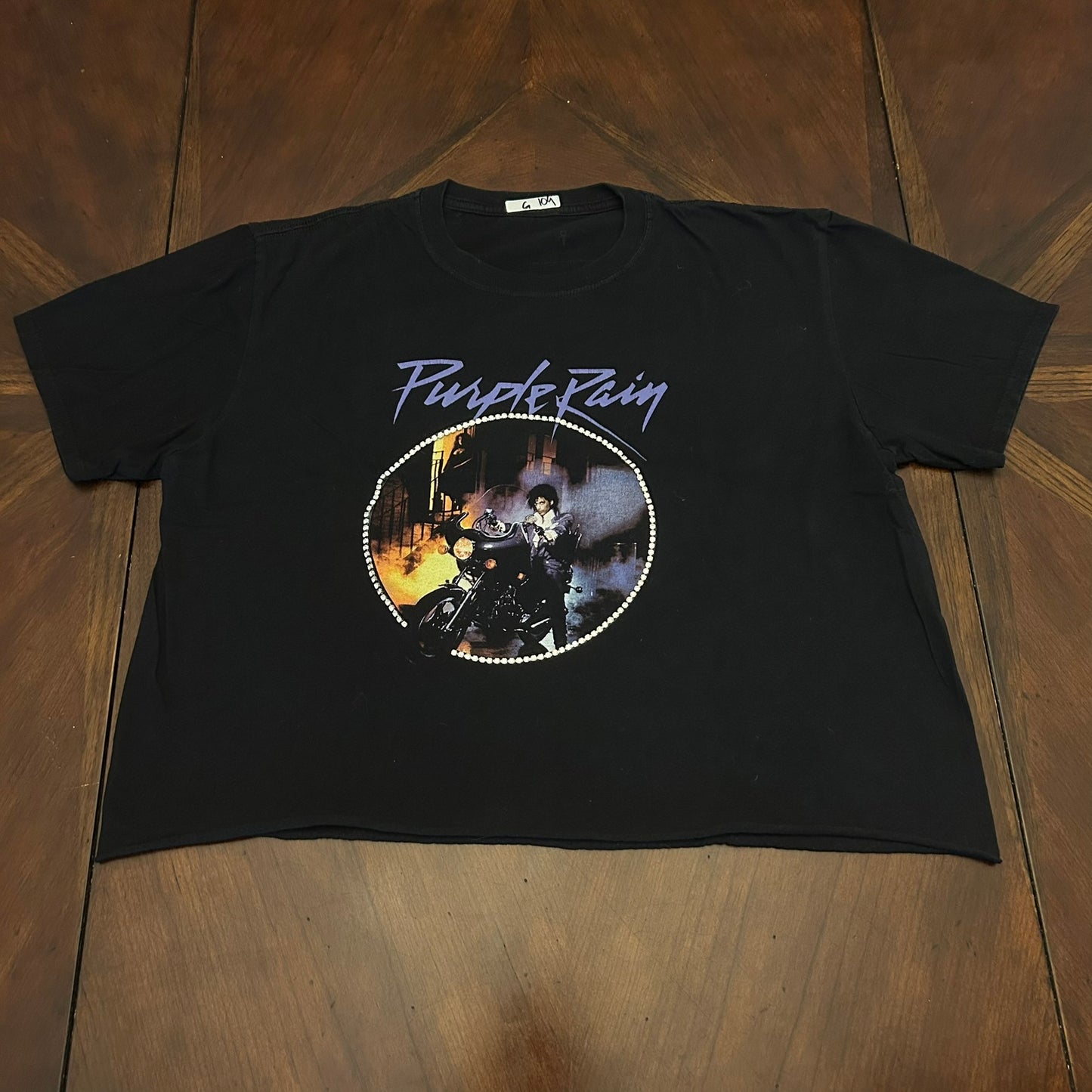 Prince Purple Rain Rhinestone Tee Shirt