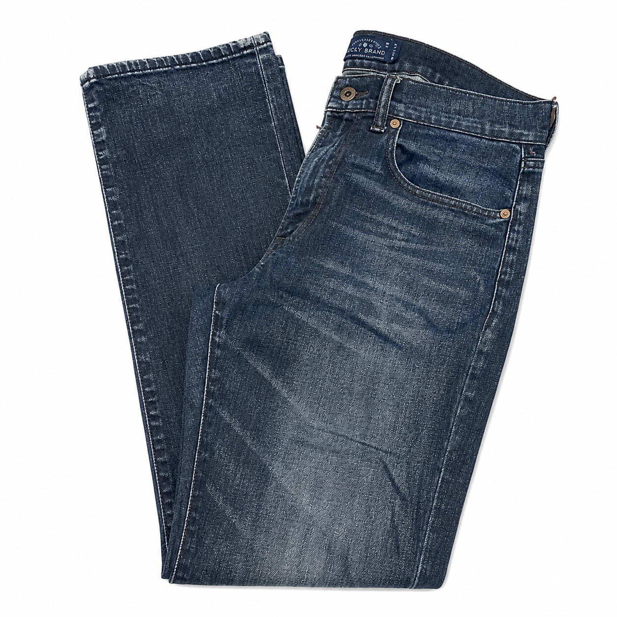 Lucky Mid-Rise Heritage Slim-Leg Blue Jeans