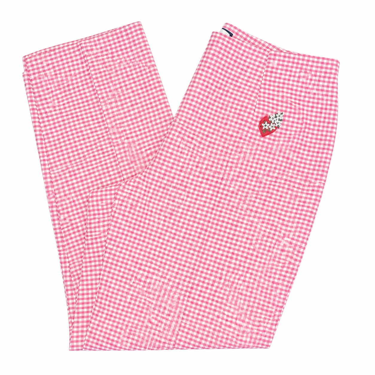 Ann Taylor Pink & White Capris with Patch