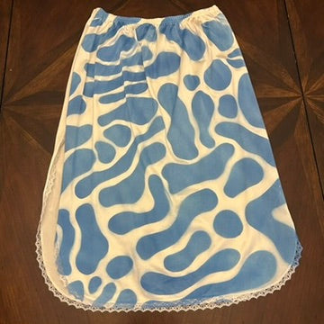 Vintage Half-Slip Skirt with Hand-painted Original Stencil (Circa 1970s)