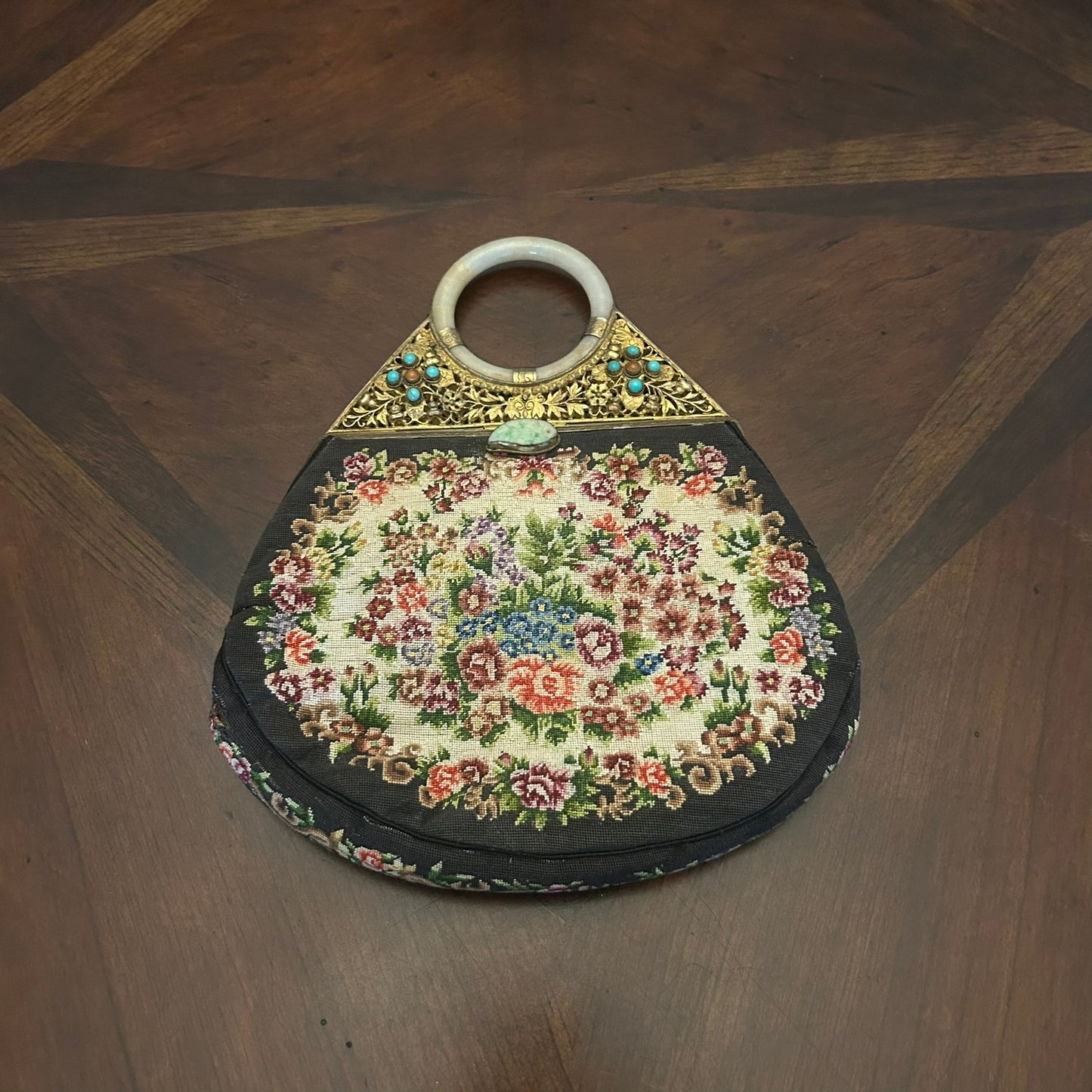 Walborg Handmade Petit Point Clutch Mini Bag