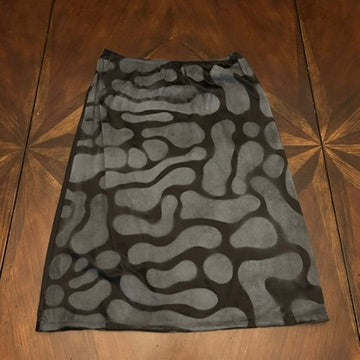 Vintage Half-Slip Skirt with Hand-painted Original Stencil (Circa 1970s)