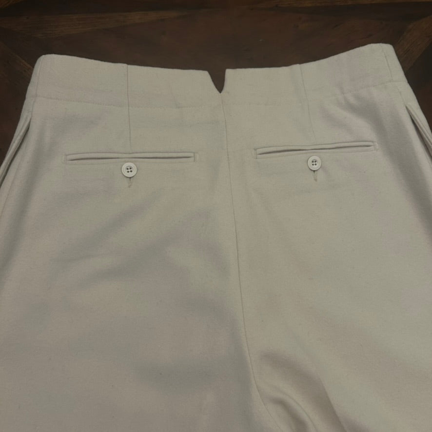 Gucci Vintage Off-White High-Waisted Pants