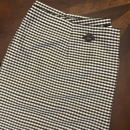 Ann Taylor Checked Capri with Lip Charm