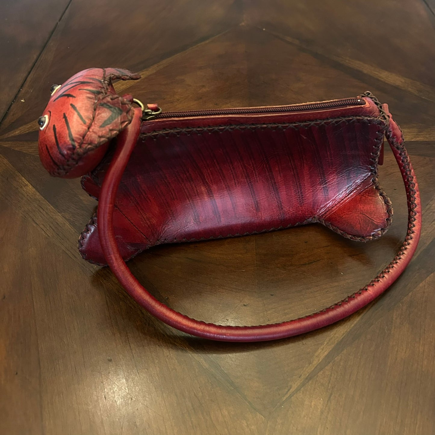 Red Cat-head Satchel Handbag