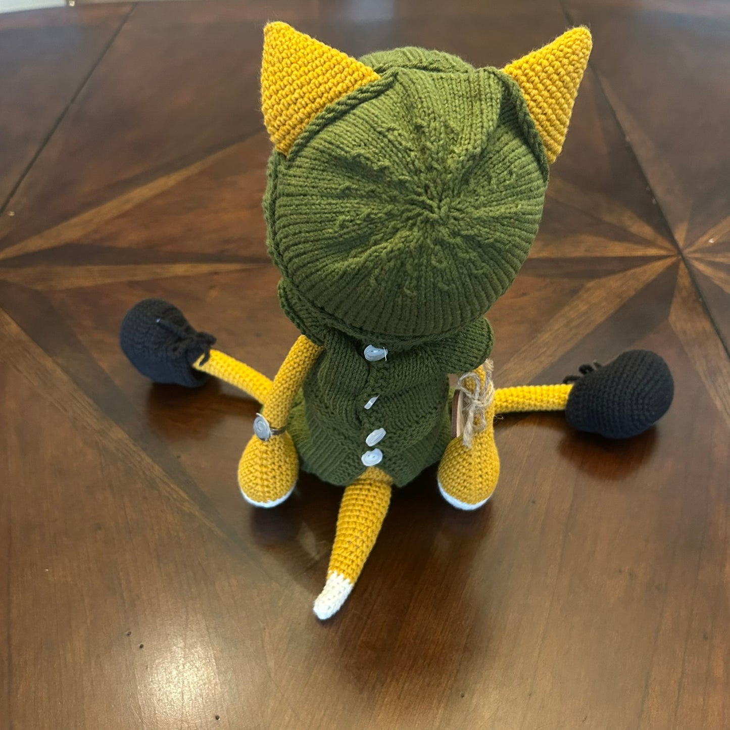 Handmade Knitted Cat by Ukrainian Female NGO