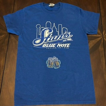 Stan's Blue Note Tee Shirt with Embroidery