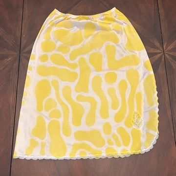 Vintage Half-Slip Skirt with Hand-painted Original Stencil (Circa 1970s)
