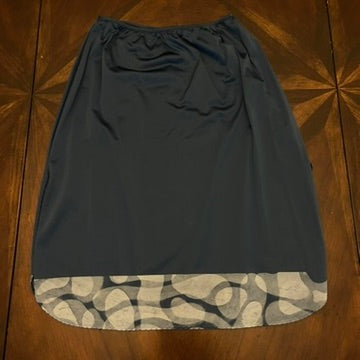 Vintage Half-Slip Skirt with Hand-painted and Sculpted Stencil (Circa 1970s)