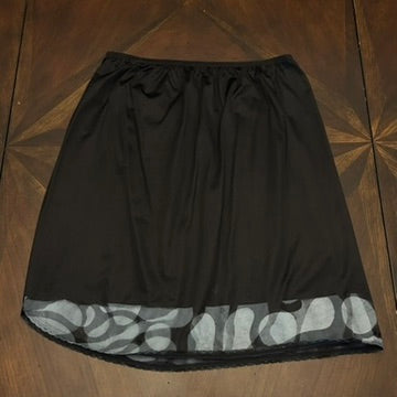 Vintage Half-Slip Skirt with Hand-painted Original Stencil (Circa 1970s)