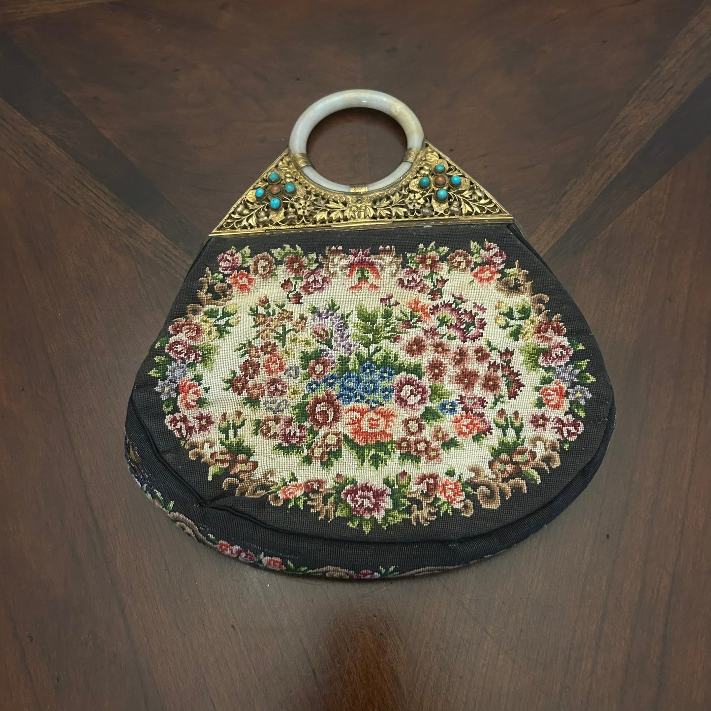 Walborg Handmade Petit Point Clutch Mini Bag