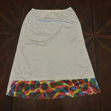 Vintage Half-Slip Skirt with Hand-painted Original Stencil (Circa 1970s)