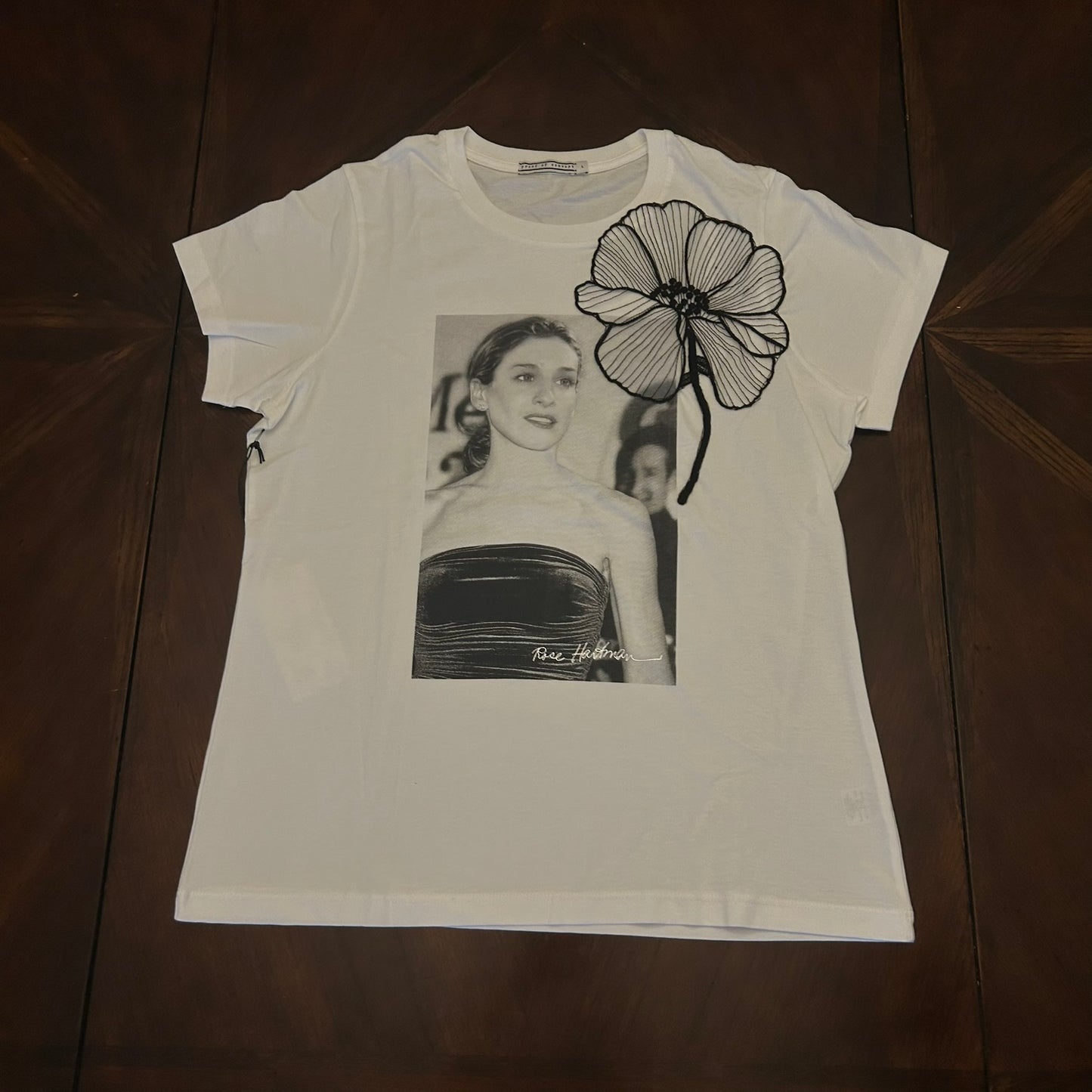 Sarah Jessica Parker Proof of Concept Shirt with Floral Patch