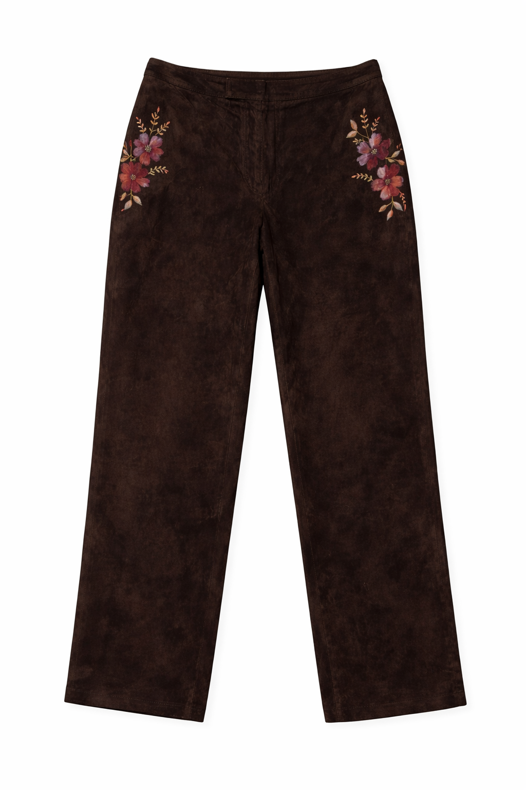 Linda Allard Ellen Tracy Brown Suede Pants