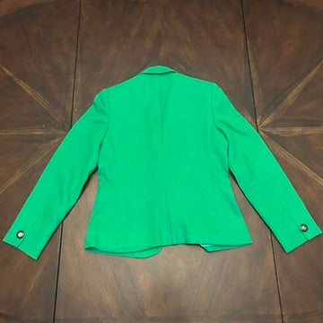 JH Collectibles Petite Kelly Green Single-Breasted Notch Blazer