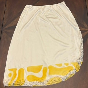 Vintage Half-Slip Skirt with Hand-painted Original Stencil (Circa 1970s)