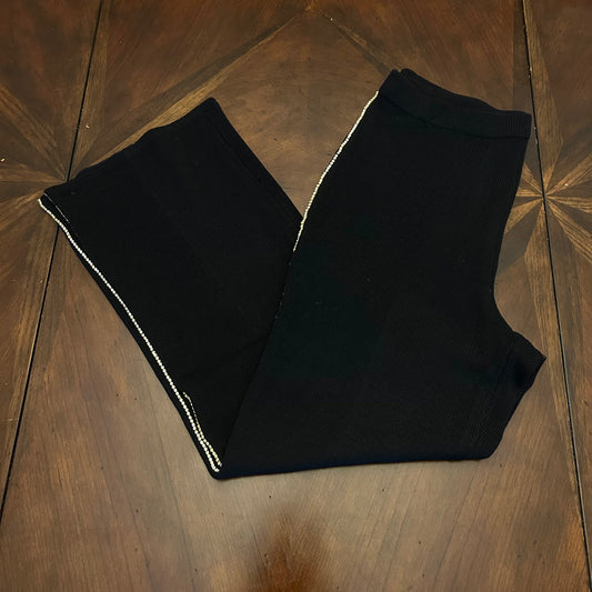 St. John Collection Knit Pant with Rhinestone Side Panels