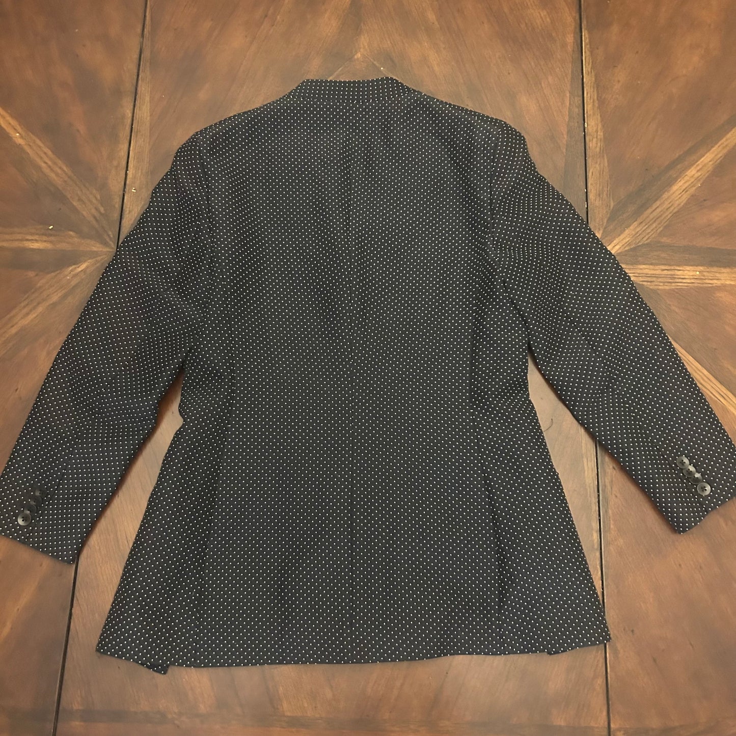 3.1 Phillip Lim Polka-dotted Double-Breasted Peacoat with Pearl Trim