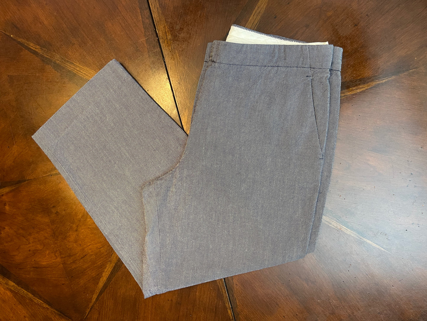 J. Crew Chambray Cropped Flat Front Pant