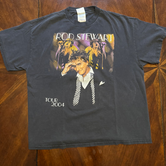 Rod Stewart The Great American Songbook Tour 2004 Tee with Embroidery