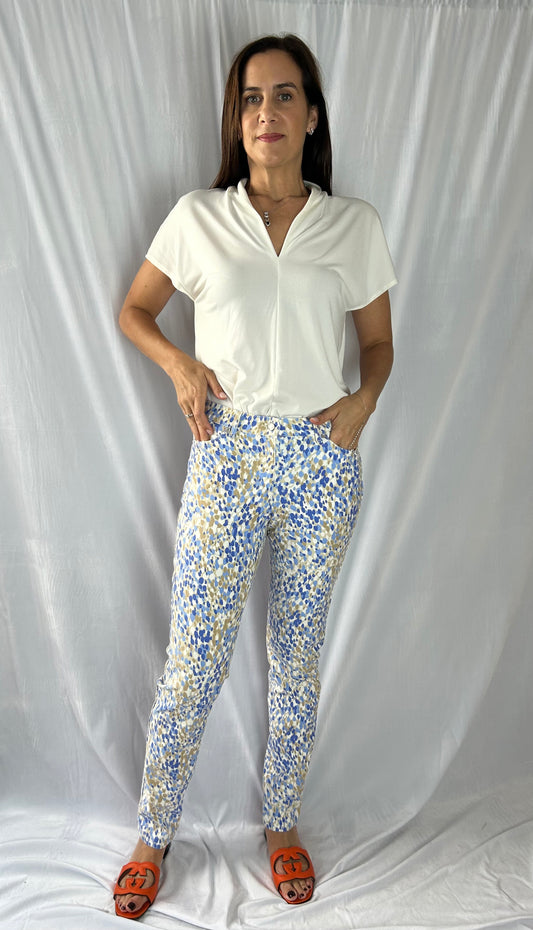 J. McLaughlin Splatter Print Denim