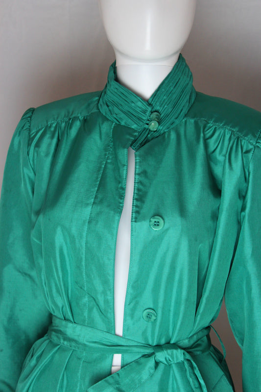 Forecaster of Boston Kelly Green Nylon Trench Coat