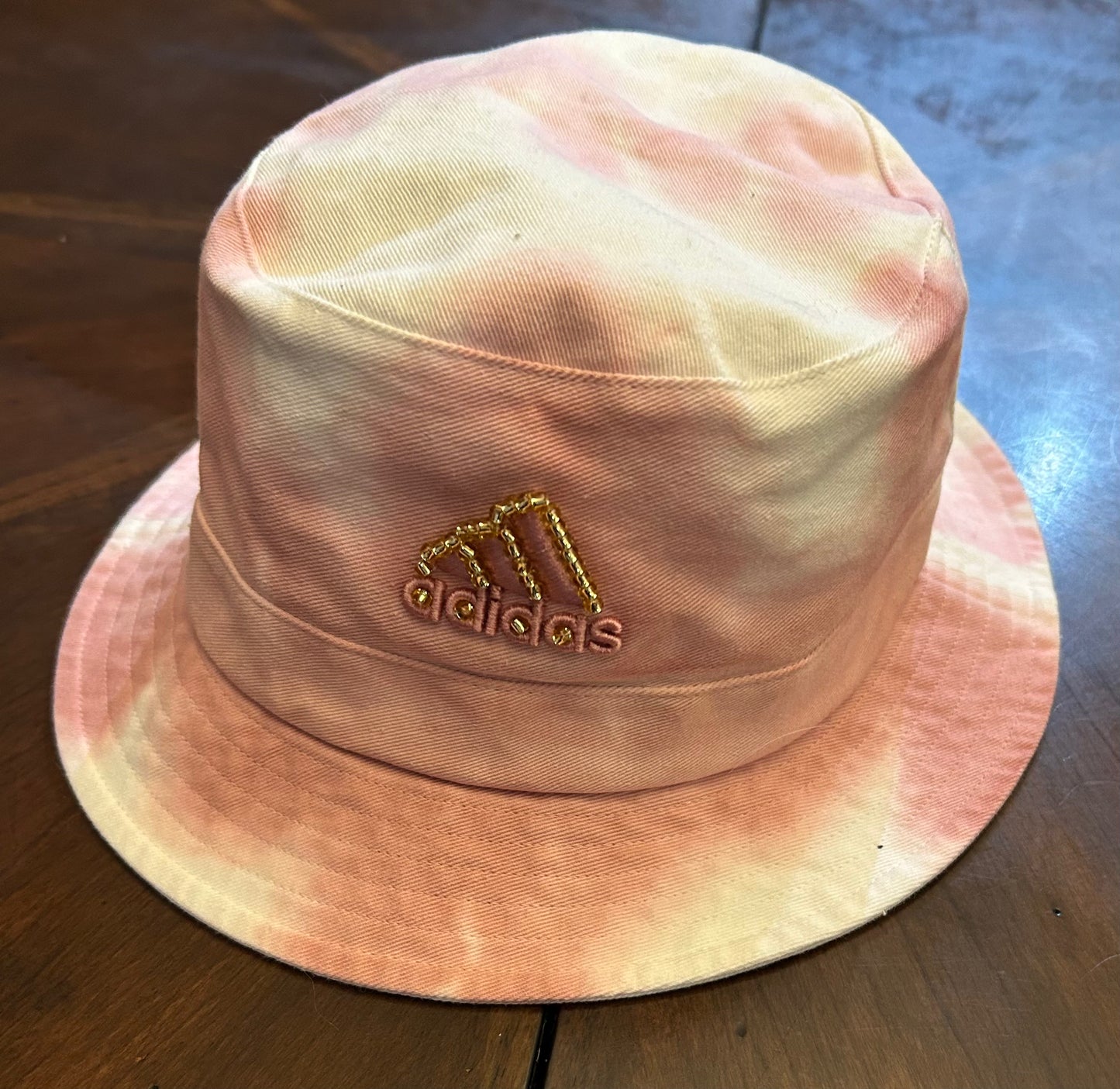 Adidas Tie-Dye Bucket Hat with Hand-Beading