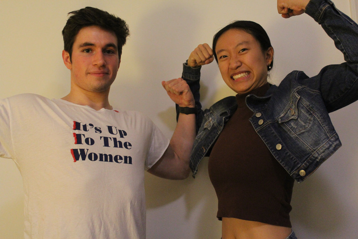 "It's Up to the Women" Graphic Tee with Hand Embroidery