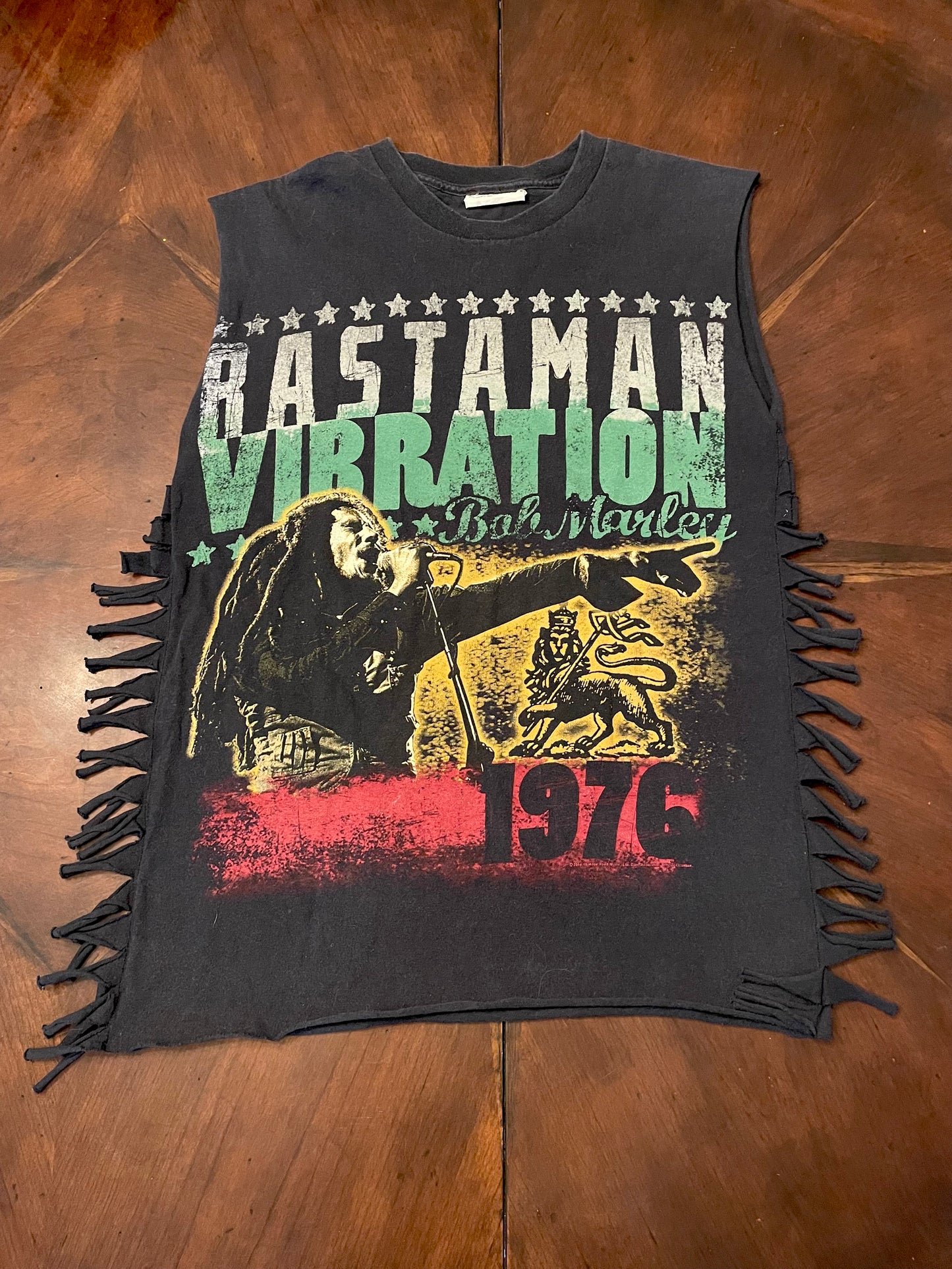 Bob Marley Sleeveless Graphic Knit with Fringe