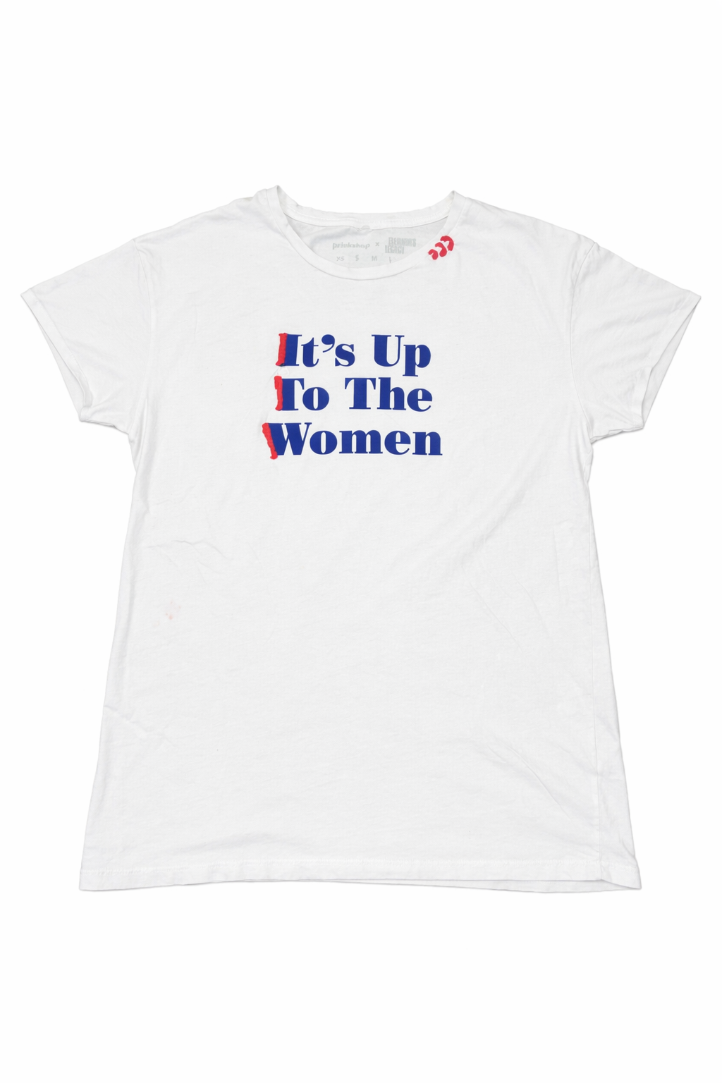 "It's Up to the Women" Graphic Tee with Hand Embroidery