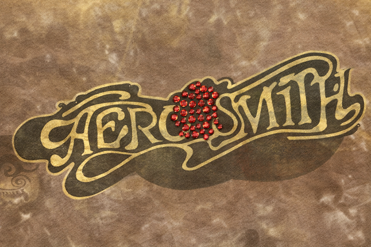 Aerosmith Tie-Dye Hand-Beaded Graphic Tee