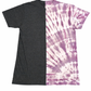 Tie-dye/Gyro Beach Purple & Gray Fused Graphic Tee