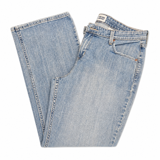 Levi's 5 pkt High Mid-rise Skinny Bootcut Jeans with Swirl on Pocket