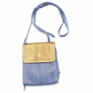 American Leather Co. Two-Tone Minibag with Handpainted Flap