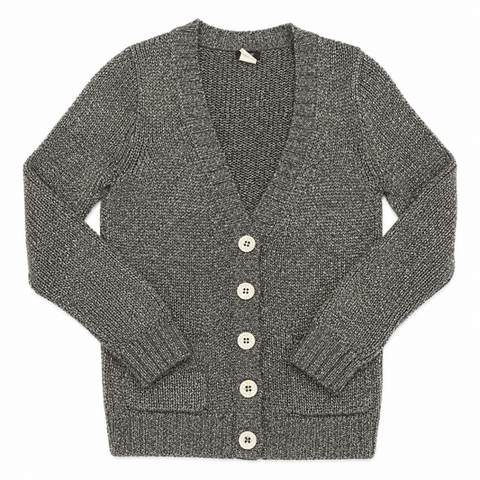 J. Crew Metallic Cardigan with Faux-Crystal Buttons