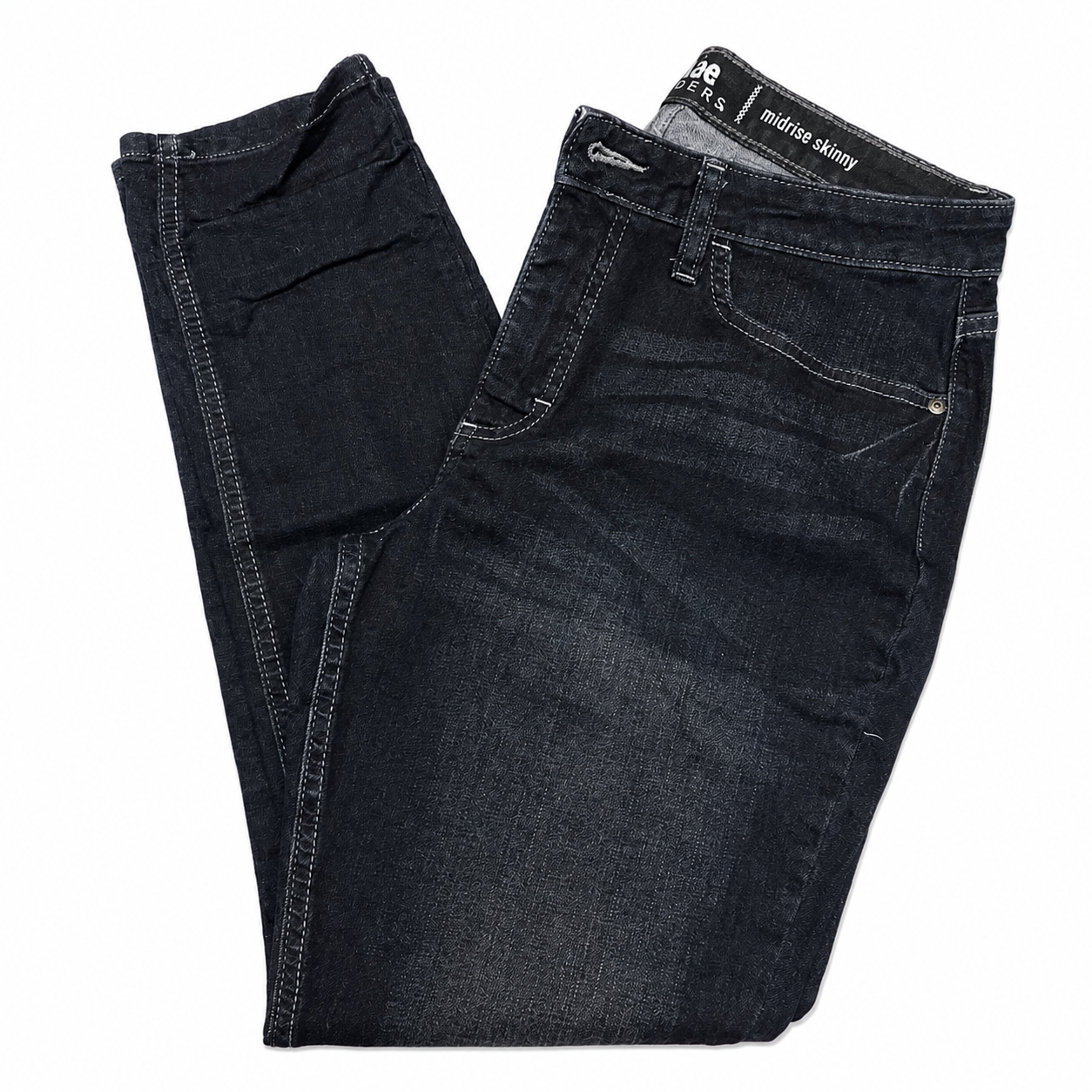 Lee Riders 5-Pkt Dark Wash Mid-rise Skinny Blue Jeans