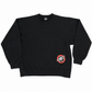 Black Crewneck Sweater with Ukraine Military Patch