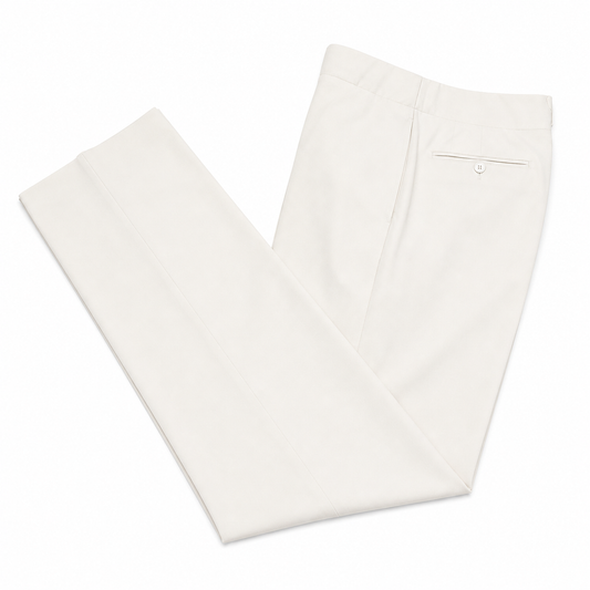 Gucci Vintage Off-White High-Waisted Pants
