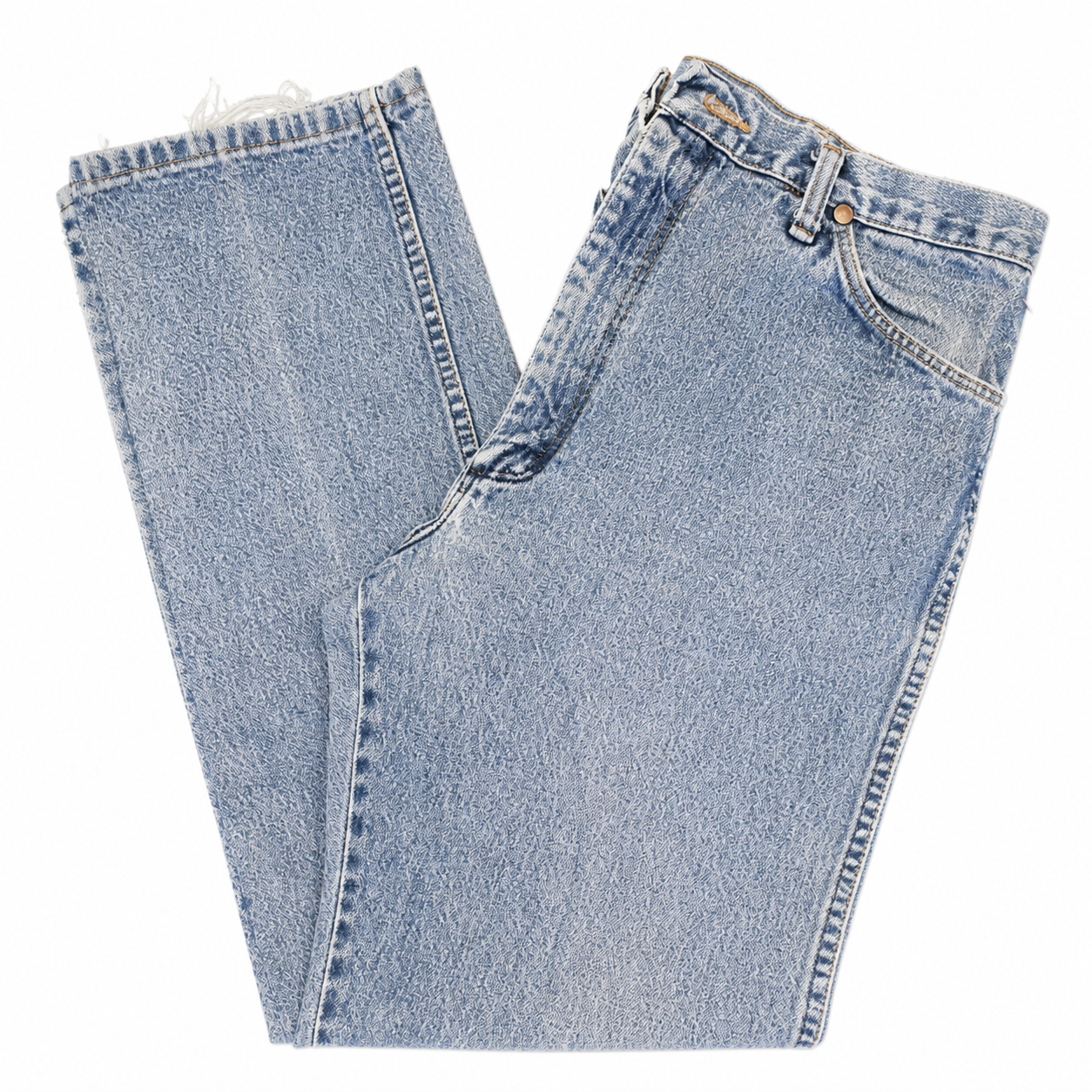 Wrangler 5 Hi-rise Regular Leg Faded Blue Jean