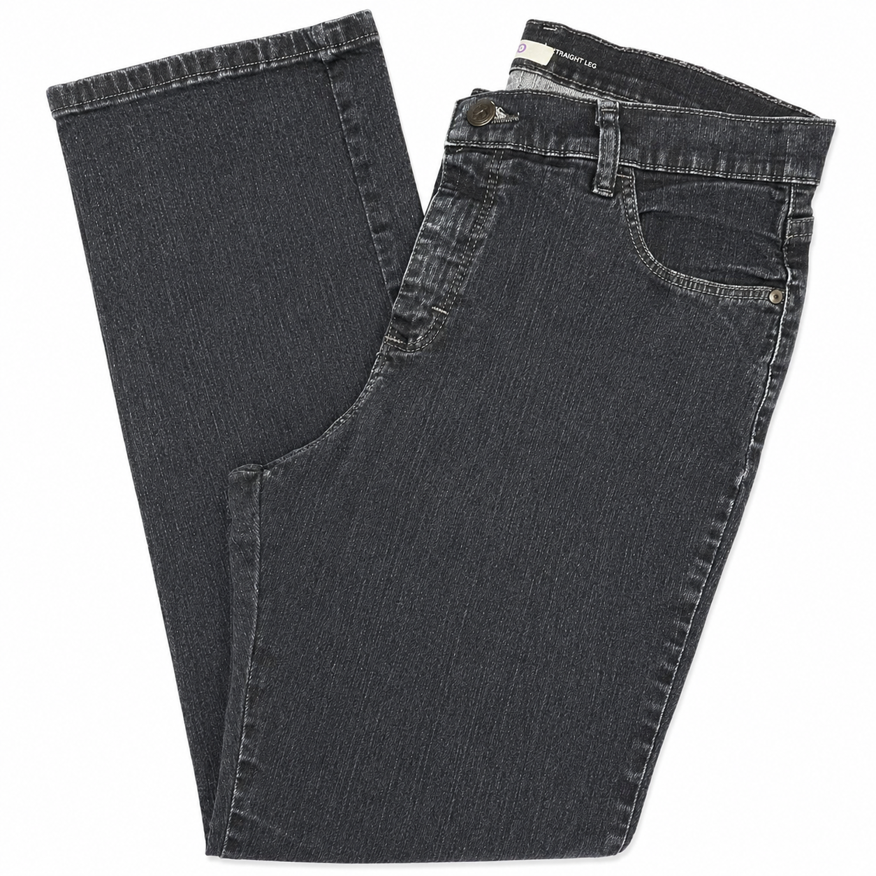 Lee Hi-Rise Straight-Leg Blue Jeans