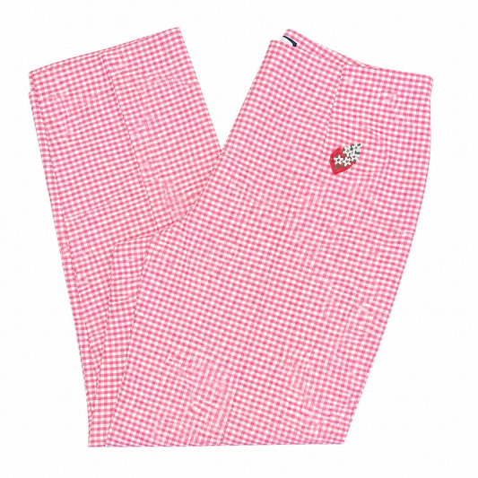 Ann Taylor Pink & White Capris with Patch