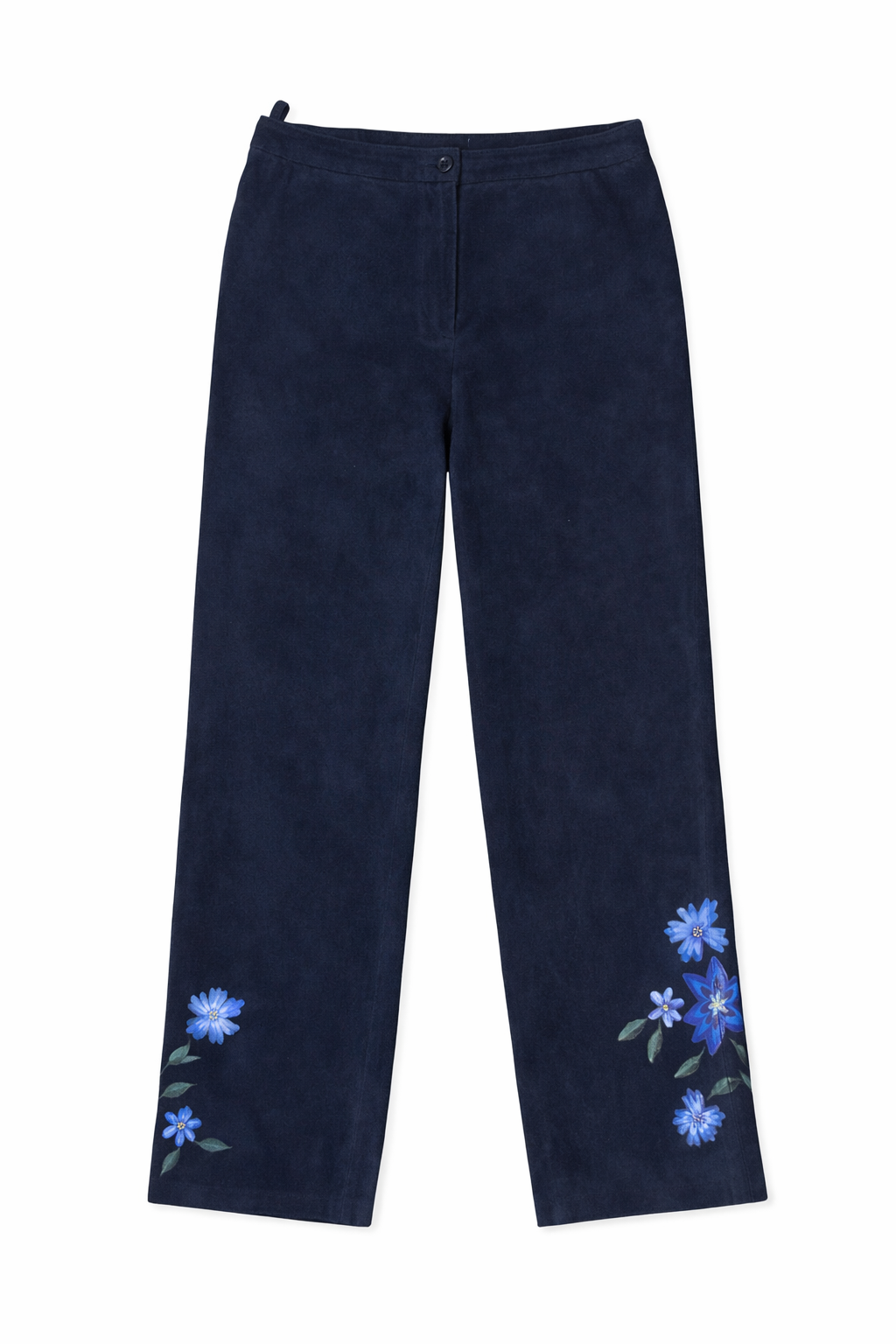 Carlisle Suede Flat Front Pant