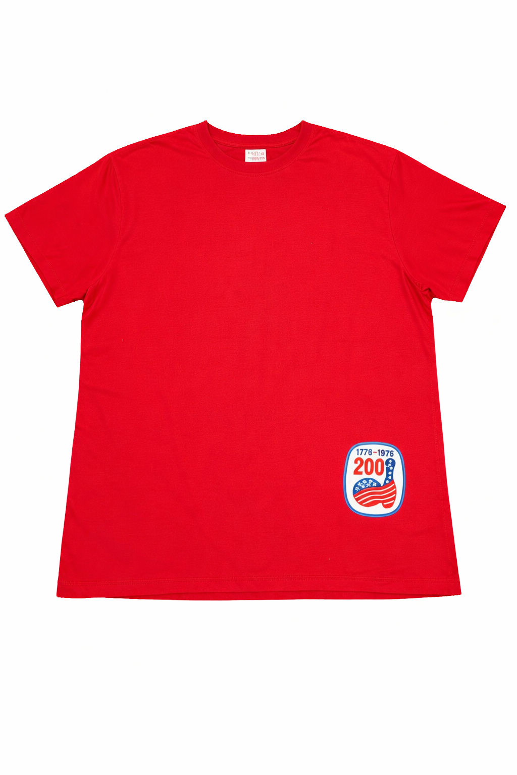 Red Tee Shirt with Bowling Patch