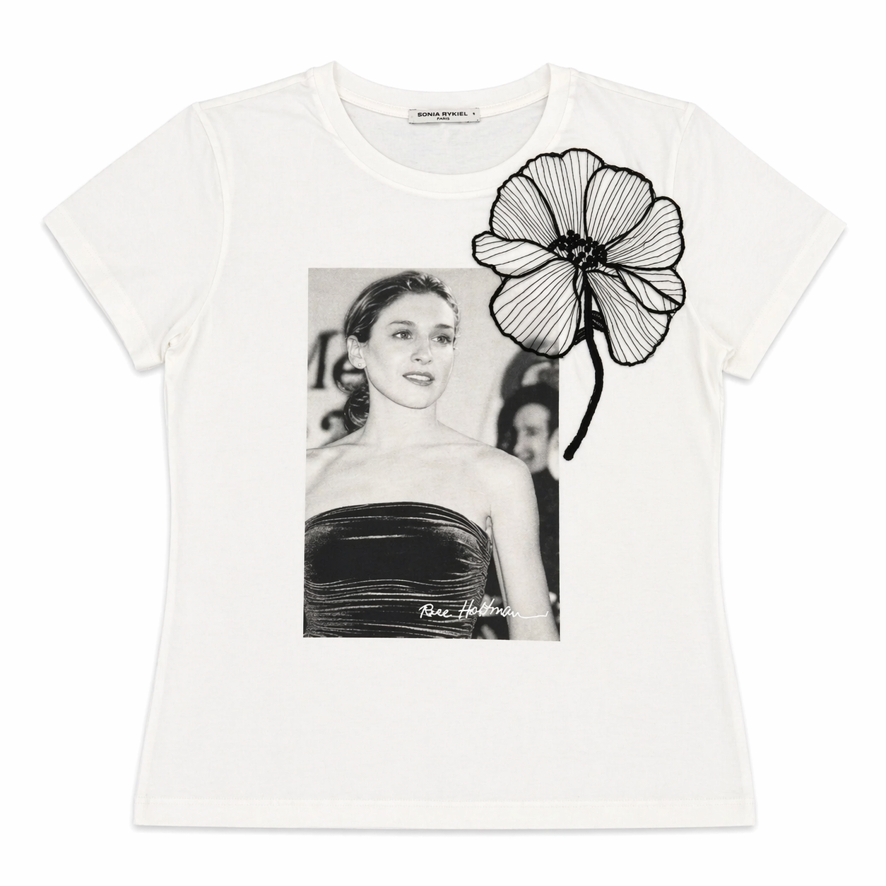 Sarah Jessica Parker Proof of Concept Shirt with Floral Patch