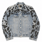 Denim Jacket with Hand-Painted Animal Design