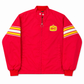 Stroh's Beer Vintage Red Jacket with Stripe Inset and Hand-Beading
