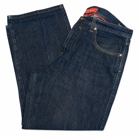 Rocawear Hi-Rise Bootcut Embroidered Blue Jeans