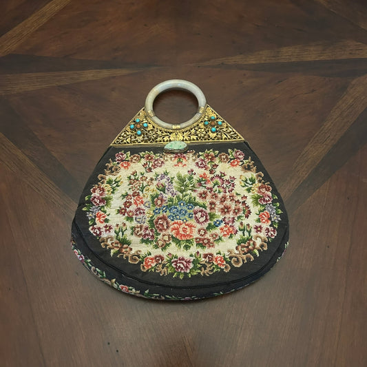 Walborg Handmade Petit Point Clutch Mini Bag