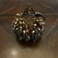 Mary Frances Brown & Copper Beaded Wrist bag