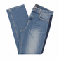 Boden Hi-Rise Straight-Leg Blue Jean with Twill Side Stripe